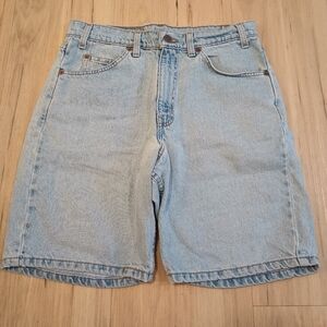 Levi's 550 orange tab jean shorts